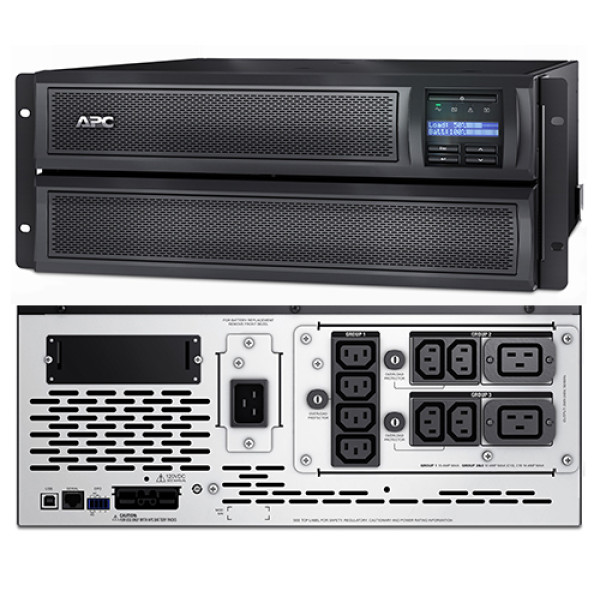 APC SMX3000HV Smart-UPS X Источник бесперебойного питания на 3000VA, USB Tower/Rackmount (4U) (направляющие для монтажа в стойку в комплекте)
