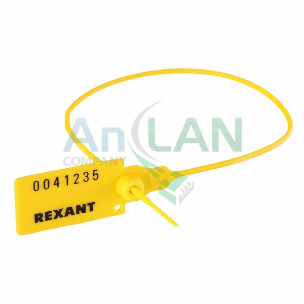 Купить REXANT 07-6132 Пломба пластиковая, номерная, 320мм, желтая REXANT 07-6132 Пломба пластиковая, номерная, 320мм, желтая