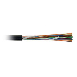 Hyperline UUTP25-C3-S24-OUT-PE-BK (UTP25-C3-SOLID-OUTDOOR) Кабель витая пара, неэкранированная U/UTP, категория 3, 25 пар (24 AWG), одножильный (solid), внешний, UV PE, -40°C – +50°C, черныйКабель неэкранированная витая пара (UTP), 10/25/50/100 пар..