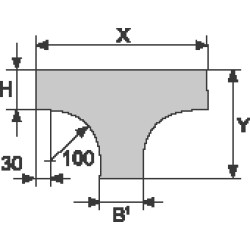 DKC / ДКС 37627 Ответвитель TDSR Т-образный вертикальный - переходник 300/100