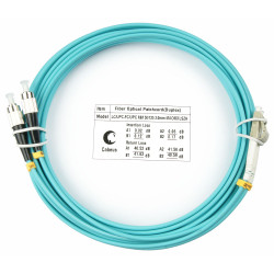 Cabeus FOP-50-LC-FC-20m Шнур оптический duplex LC-FC 50/125 mm OM3 20м LSZH