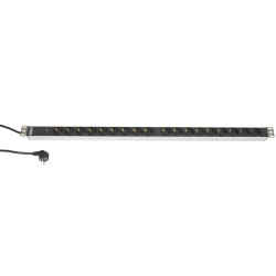 Hyperline SHT-18SH-I-2.5EU Блок розеток, 18 розеток, 16 A, индикатор, шнур 2.5м (959 x 44.4 x 44.4 мм)
Блоки розеток Hyperline