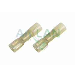 REXANT 08-0654 КЛЕММА ПЛОСКАЯ полностью изолированная термоусаживаемая (КППИт гн - 6.6мм) 4-6кв.мм (DRS/FDD5.5-250)