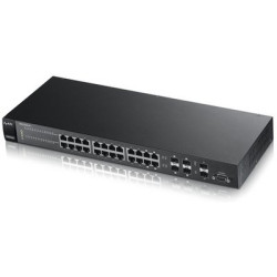 ZyXEL XGS1910-24 Интеллектуальный коммутатор Gigabit Ethernet с 24 разъемами RJ-45 из которых 4 совмещены с SFP-слотами и 2 слотами 10G SFP+