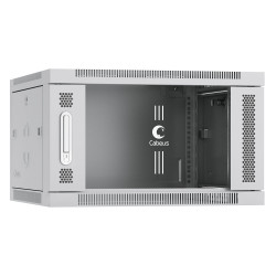 Cabeus SH-05F-6U60/35 Шкаф телекоммуникационный настенный 19 6U 600x350x368mm (ШхГхВ) дверь стекло