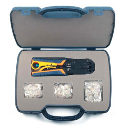 Hyperline HT-NTK170 Набор инструментов (инструмент обжимной для RJ-45/12/11, 20х8P8C, 30x6P6C, 40x4P4C)