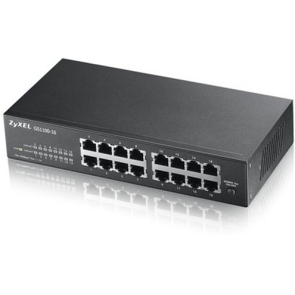 Купить ZyXEL GS1100-16 16-портовый коммутатор Gigabit Ethernet ZyXEL GS1100-16 16-портовый коммутатор Gigabit Ethernet