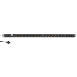 Hyperline SHT-15SH-3IEC-B-2.5EU Блок розеток, 15 розеток + 3 х IEC320 C13, 16 A, автомат, шнур 2.5м (1024 x 44.4 x 44.4 мм)
Блоки розеток Hyperline