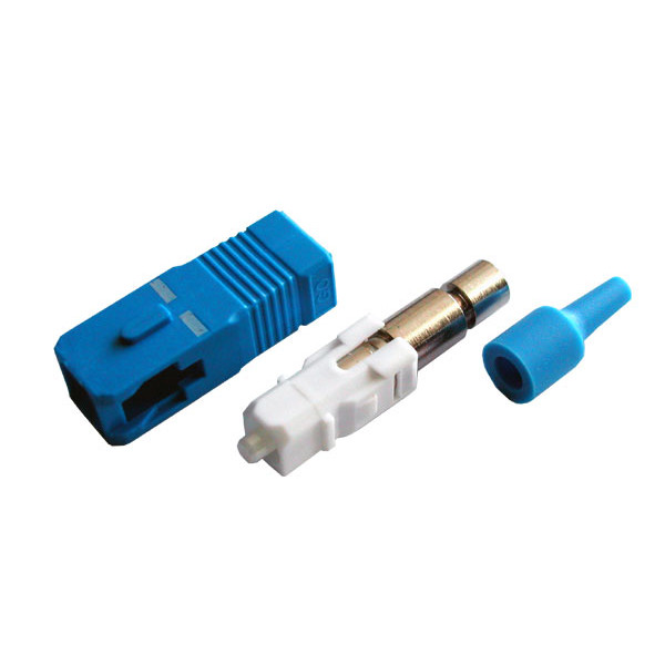 Hyperline SC-SM-0.9 Разъем клеевой SC, SM (для одномодового кабеля), 0.9 мм, simplex, (синий)