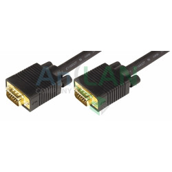 REXANT 17-5505 Шнур VGA plug - VGA plug 3М gold с ферритами