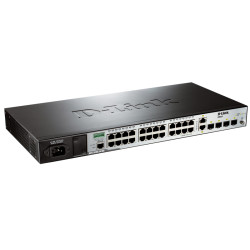 D-Link DES-3200-28/ME/C1A Управляемый коммутатор 2 уровня с 24 портами 10/100Base-TX и 4 комбо-портами 100/1000Base-T/SFP
