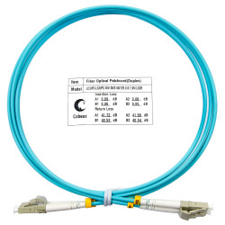 Cabeus FOP-50-LC-LC-1.5m Шнур оптический duplex LC-LC 50/125 mm OM3 1.5м LSZH