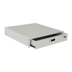 ZPAS WZ-SB67-00-00-011 Ящик для документов, 2U x 415 x 465 mm, цвет серый (RAL 7035) (SZB-67-00-00)Выдвижной ящик для документации