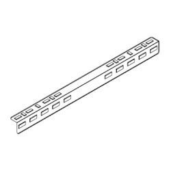 AXELENT X-TRAY 7100-025 Монтажный профиль для крепления лотков, 37х27 мм, толщина стали 2 мм, оцинковано-хромированный, для внутренних работ (для помещений), длина 500 мм
