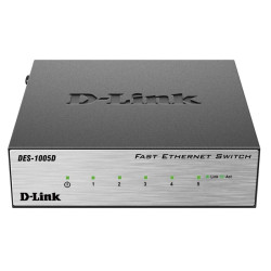 D-Link DES-1005D/N2A/N3A/O2A/O2B Неуправляемый коммутатор с 5 портами 10/100BASE-TX