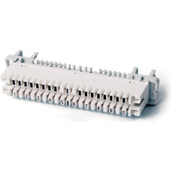 Hyperline KR-PLP-10-BRK-0 Плинт размыкаемый, на 10 пар, нормальнозамкнутый, для крепления на штанге, маркировка 0-9