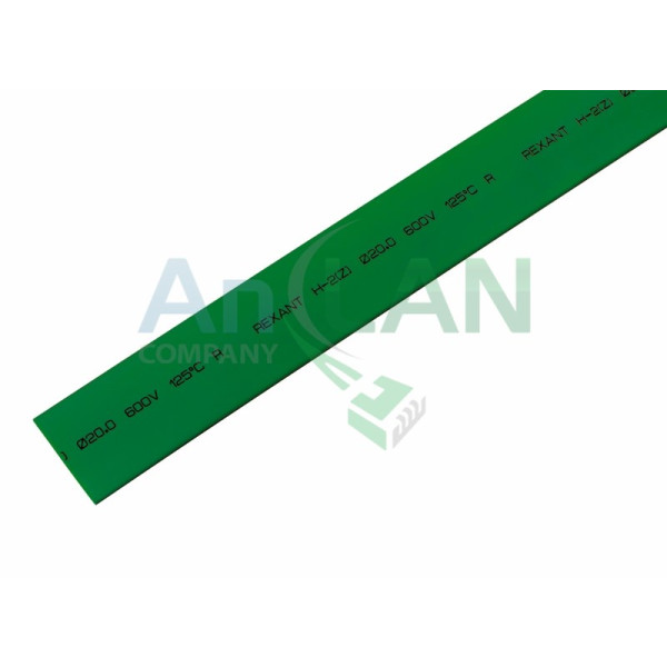 REXANT 22-0003 20.0 / 10.0 мм 1м термоусадка зеленая