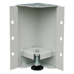 ZPAS WZ-2402-02-00-011 Уголок для цоколя, высотой 200 mm, шириной 100мм, глубиной 100мм, c ножками, цвет серый (RAL 7035) (2402-2-2) (SZB-30-00-01/1)