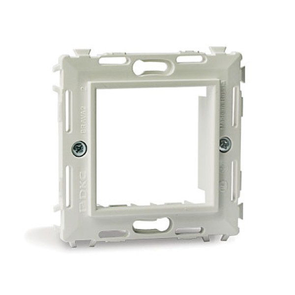 DKC / ДКС 75020W Каркас одноместный, с распорными лапками, белый RAL 9010, 2М, BRAVA