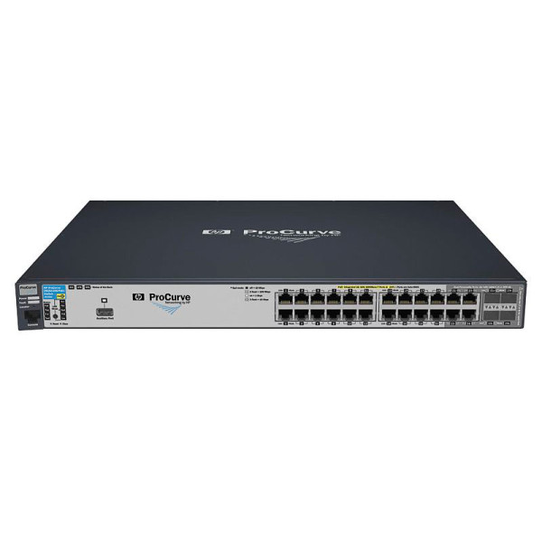 HP J9146A#ABB 2910-24G-PoE+ al Коммутатор (20 ports 10/100/1000 PoE+, 4 10/100/1000 PoE+ or SFP, 4 10-GbE opt., Managed, Layer 3 static, Stackable 19') (repl. for JE061A)