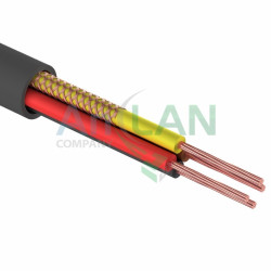 REXANT 01-4034 Шнур комбинированный ШВЭП (ШСМ) 4x0.12кв.мм, 200м., черный