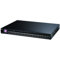 ZyXEL XGS-4728F Коммутатор L3+ Gigabit Ethernet с 24 разъемами RJ-45 совмещенными с SFP-слотами, 2 портами 12G CX4 и слотом расширения