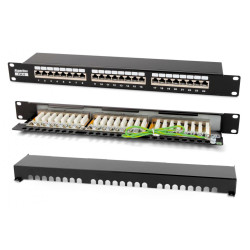 Hyperline PP2-19-24-8P8C-C6-SH-110D Патч-панель 19