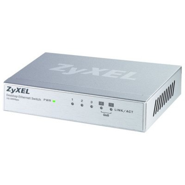 ZyXEL ES-105A Пятипортовый коммутатор Fast Ethernet с двумя приоритетными портами