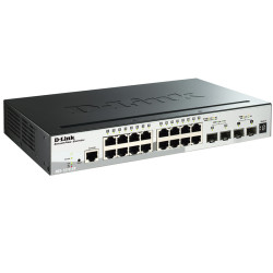 D-Link DGS-1510-20/A1A Управляемый стекируемый коммутатор SmartPro с 16 портами 10/100/1000Base-T, 2 портами 1000Base-X SFP и 2 портами 10GBase-X SFP+