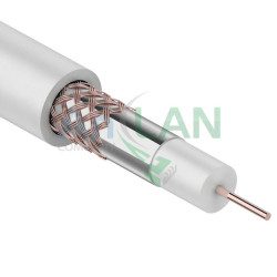 REXANT 01-2651 Кабель RG-59U+CU, (64%), 75 Ом, 305м., белый