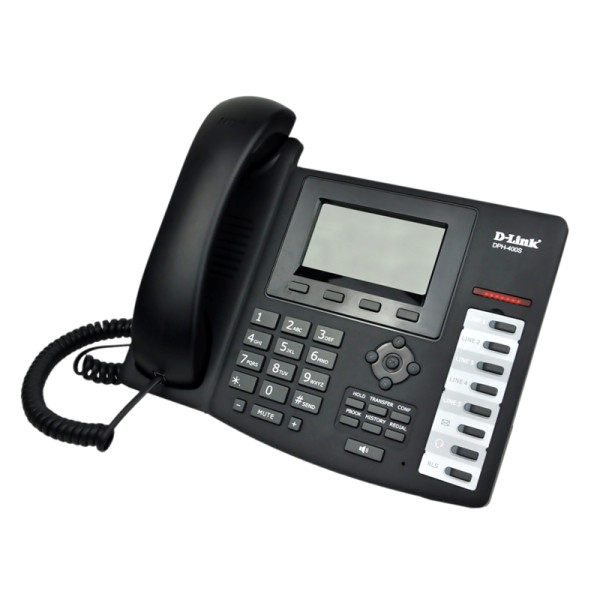 D-Link DPH-400S IP-телефон с 1 WAN-портом 10/100Base-TX и 1 LAN-портом 10/100Base-TX