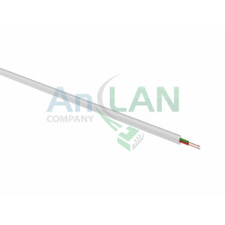 REXANT 01-5001-3 Кабель телефонный 2 жилы 100м CCA белый (ШТЛП-2)