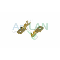 REXANT 08-0913 КЛЕММА ПЛОСКАЯ (КП штекер - 6.3мм) 1-1.5кв.мм (DJ617-6.3В)