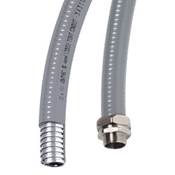 DKC / ДКС 6070-50N Металлорукав DN 50мм в гладкой ПВХ изоляции, Dвн 50,5 мм, Dнар 58,5, IP66, (цена за 1 м, упаковка 25 м), цвет чёрный
