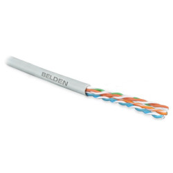 Belden 1583ENH.00U305 (305 м) Кабель витая пара, неэкранированная U/UTP, категория 5e, 4 пары (24 AWG), одножильный (solid), LSNH, -30°С - + 60°С, серый (коробка)