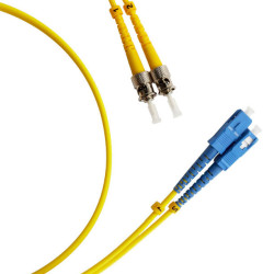 Cabeus FOP(d)-9-SC-ST-15m Шнур оптический duplex SC-ST 9/125 sm 15м LSZHОдномодовые и многомодовые оптические патч-корды, ST/PC-SC/PC, дуплекс