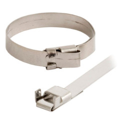 Cabeus MT-285 Стяжка стальная, коррозионно-стойкая (нержавеющая сталь 410L), 285x6x0.5мм, (100 шт)