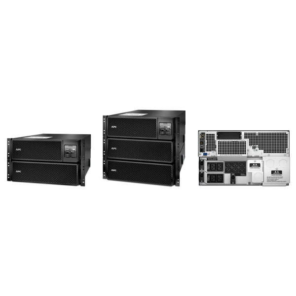 APC SRT8KRMXLI Smart-UPS On-Line Источник бесперебойного питания 8000 Вт /8000 ВА, Входной 230В /Выход 230В, Интерфейс. порт для замык. контакта, RJ-45 10/100 Base-T, RJ-45 Serial, Smart-Slot, USB, 6 U (направл. SRTRK2 для монт. в стойку в комплекте)
