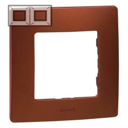 LEGRAND 672572 Рамка 2 поста, цвет какао, ETIKA