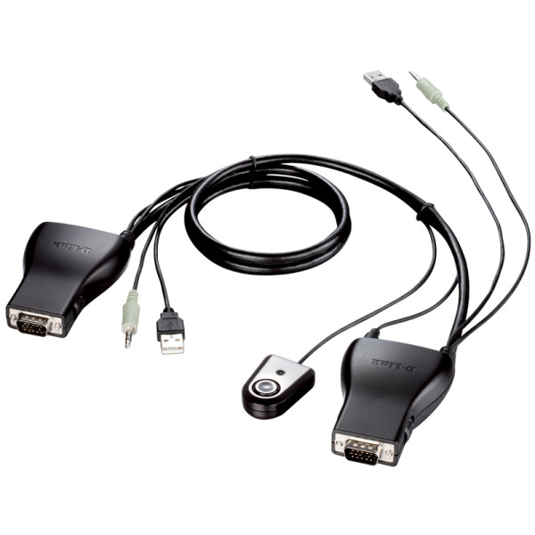 D-Link KVM-221/RU 2-портовый KVM-переключатель с портами USB