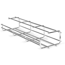 AXELENT X-TRAY 1121 Проволочный лоток G-образный шириной 100 мм, высотой 60 мм, оцинковано-хромированный, для внутренних работ (для помещений) (2.5 м)