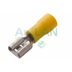 REXANT 08-0451 КЛЕММА ПЛОСКАЯ изолированная (КПИ гнездо - 7.4мм) 4-6кв.мм (VF5.5-250)