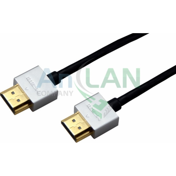 REXANT 17-6703 Шнур HDMI - HDMI gold 1.5М Ultra Slim (блистер)