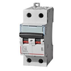 LEGRAND 409202 Автоматический выключатель, серия DX3, С16A, 30kA, 2-полюсный