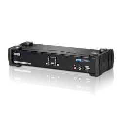 ATEN CS1782A-AT-G Переключатель, электрон., KVM+Audio+USB 2.0, 1 user USB+DVI => 2 cpu USB+DVI, со шнурами USB 2х1.8м., 2560x1600 60Hz DVI-D Dual Link/2048x1536 DVI-A, настол., исп.стандарт.шнуры, без OSD, некаскад., (WIN2000/XP/Vista/MAC/Linux/SUN)