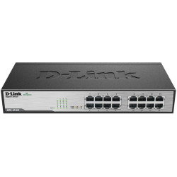 D-Link DGS-1016D/F1A/F2A/G1A/G1B/G2A Неуправляемый коммутатор с 16 портами 10/100/1000Base-T и функцией энергосбережения