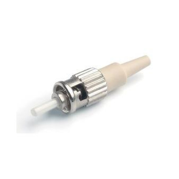 Hyperline ST-MM-0.9 Разъем клеевой ST, MM(для многомодового кабеля), 0.9 мм, корпус металл, (белый хвостовик)