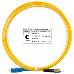 Cabeus FOP(s)-9-SC-FC-2m Шнур оптический simplex SC-FC 9/125 sm 2м LSZH