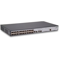 HP JD992A#ABB 1905-24-PoE Коммутатор (24x10/100 RJ-45 + 2x1000 RJ-45orSFP, PoE 15.4W/port,154W max ,Web, SNMP, 802.1X, IGMP, Rapid-ST, etc, 19')(eq.3CBLSF26PWRH)