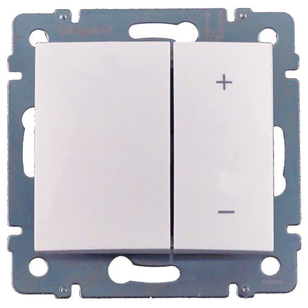 LEGRAND 770074 Светорегулятор кнопочный 50Гц, 40-600Вт, белый, Valena